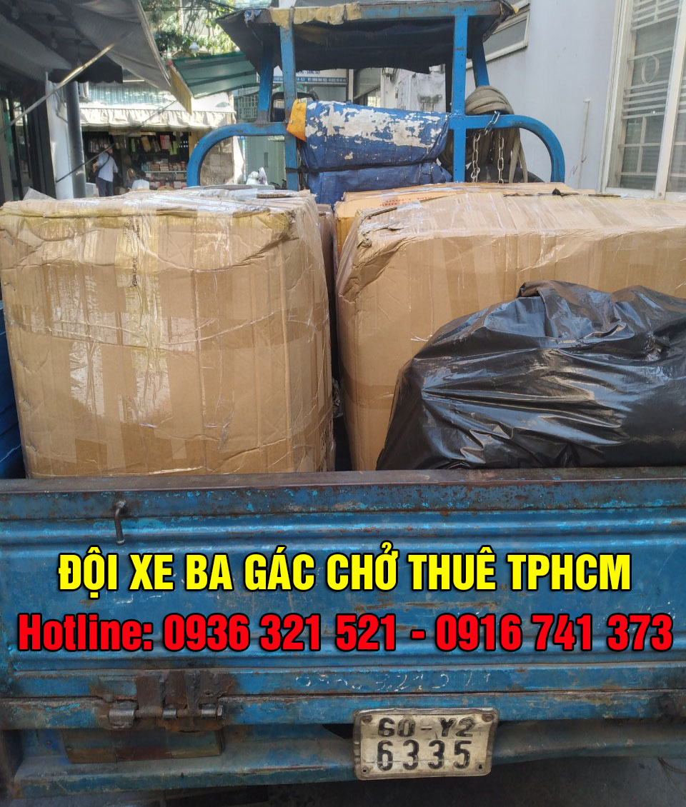 Xe ba gác chở thuê quận Tân Phú - chất lượng tạo thương hiệu