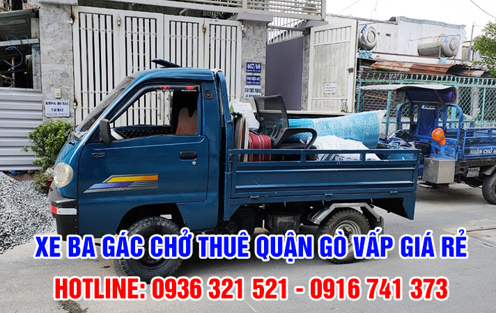  Dịch vụ xe ba gác chở thuê nhanh, giá rẻ tại quận Gò Vấp TPHCM