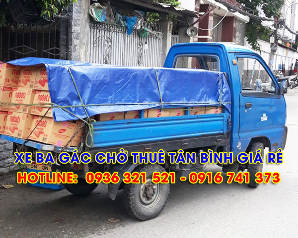  Xe ba gác chở thuê quận Tân Bình, đặt là có ngay, giá chỉ từ 200.000 đ/chuyến