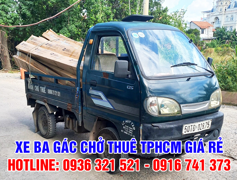 Dịch vụ cho thuê xe ba gác chở hàng giá rẻ tại TPHCM