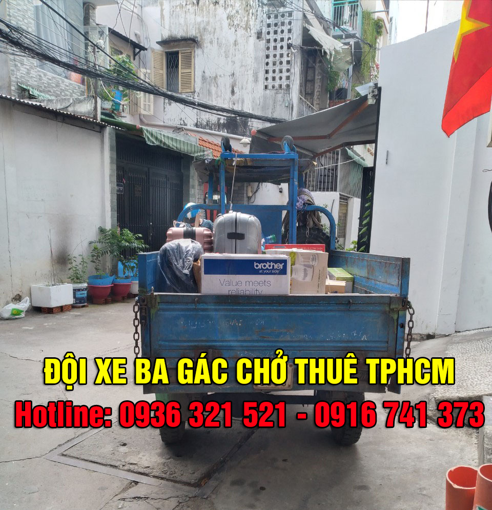  Lý do bạn nên sử dụng dịch vụ xe ba gác chở thuê quận Tân Bình