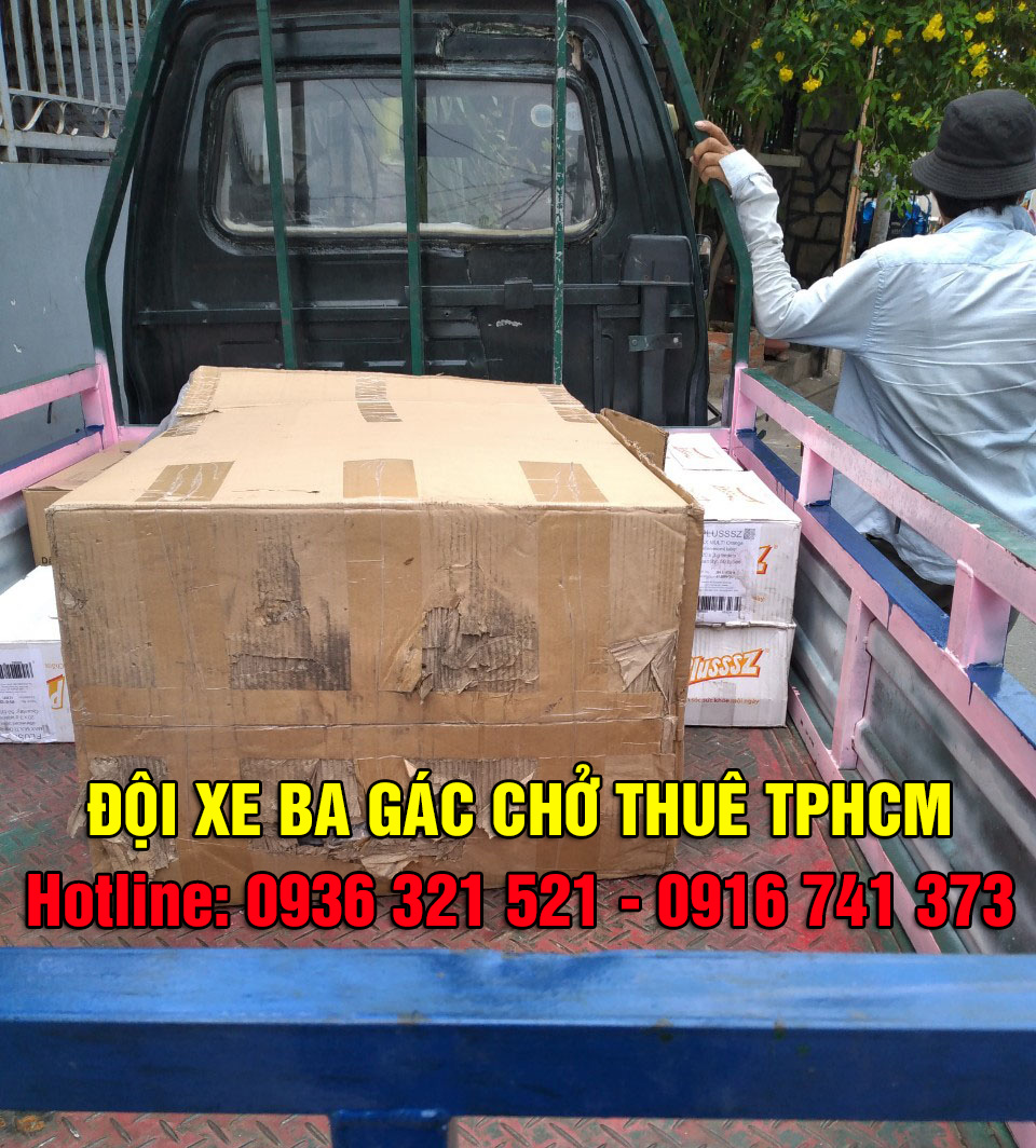 Giá xe ba gác chở thuê tại TPHCM - Phục vụ 24/7 - Giá rẻ - Nhanh chóng